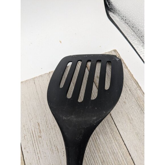 OXO Hard Black Nylon Turner #1 Slotted Spatula 13 1/2" - Picture 6 of 11